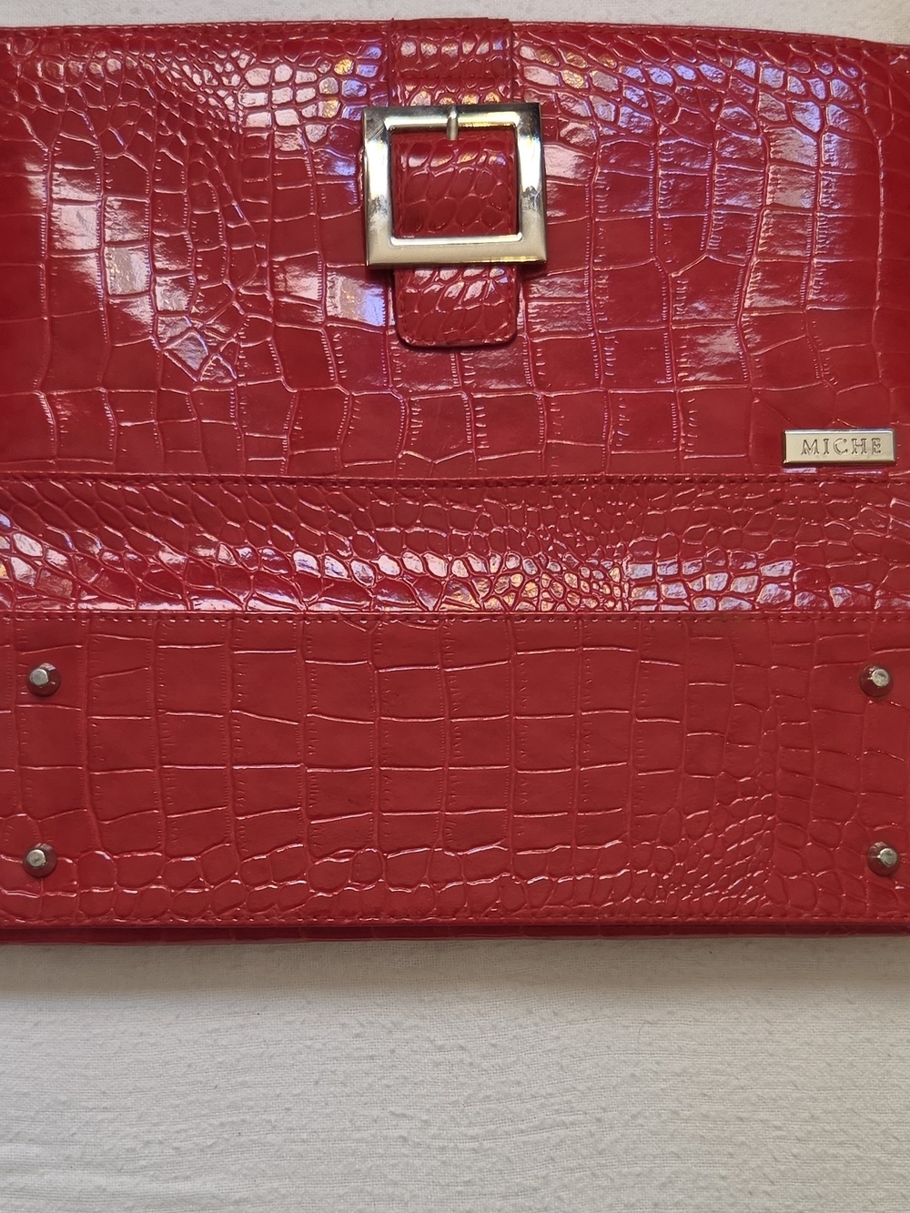 Miche Women’s Red Crocodile Shell